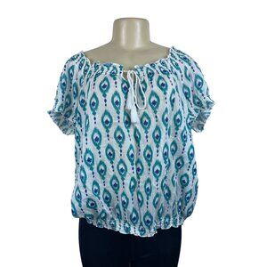 St John’s Bay Women's Teal Blpuse Sz PXL - NWT